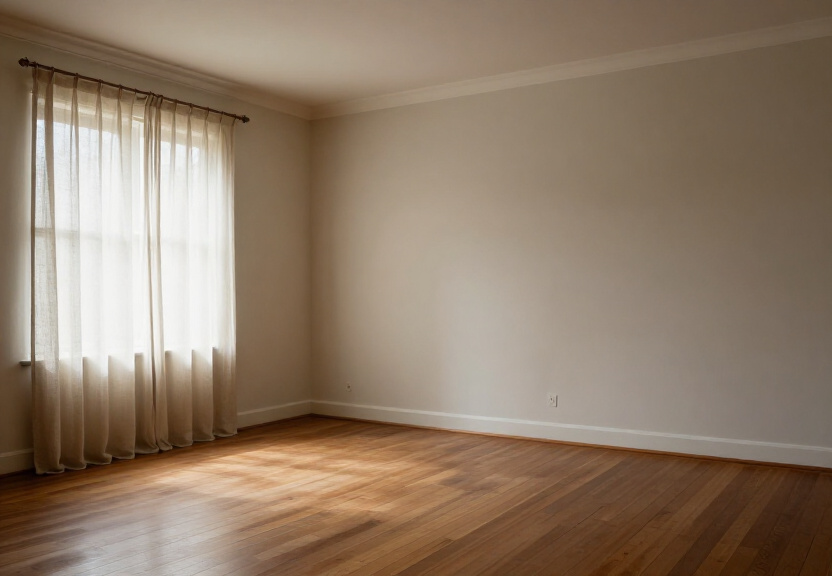 Clean and dry living room in Eastern Creek home after flood cleanup